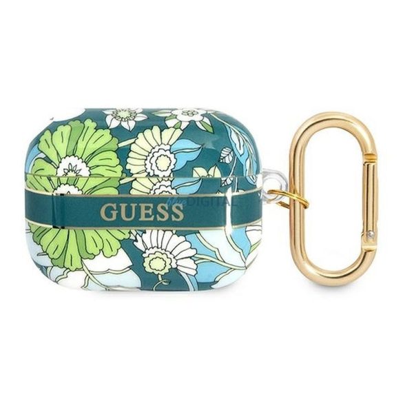 Guess GUAPHHFLN Flower Strap Collection tok AirPods Pro - zöld