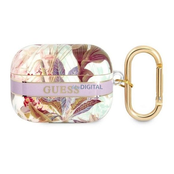 Guess GUAPHHFLU Flower Strap Collection tok AirPods Pro - lila