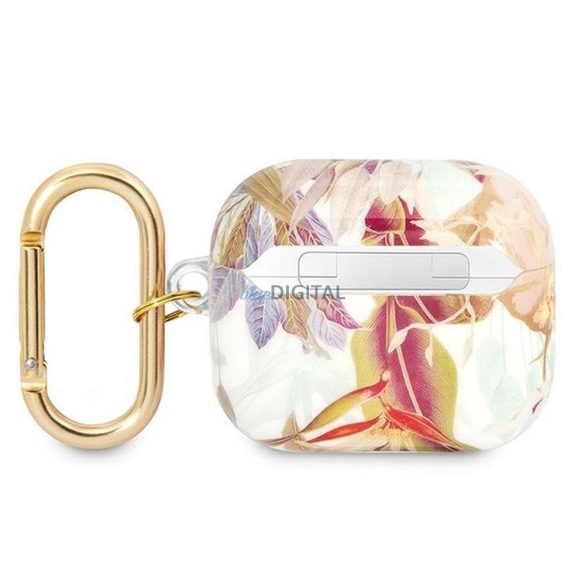 Guess GUA3HHFLU Flower Strap Collection tok AirPods 3 - lila