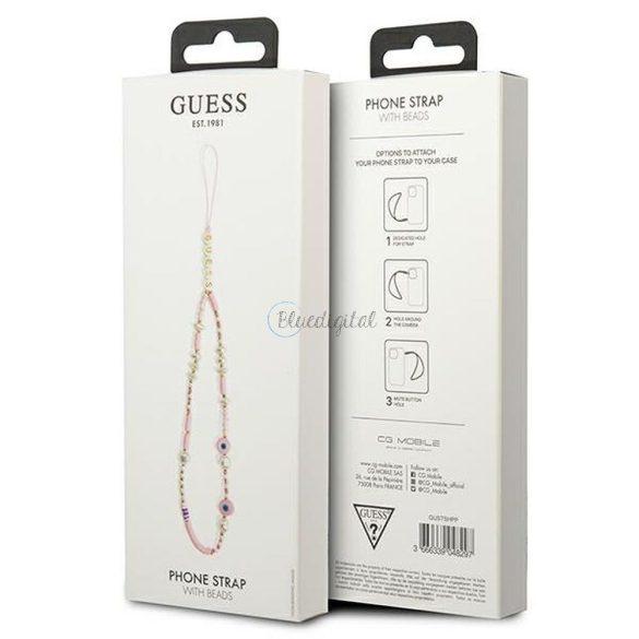 Guess Strap gustshpp rózsaszín heishi gyöngyök