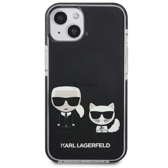 Eredeti tok Karl Lagerfeld KLHCP13STPEKCK iPhone 13 MINI  (K&C test / fekete)