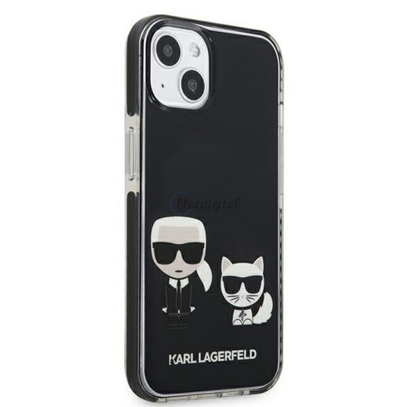 Eredeti tok Karl Lagerfeld KLHCP13STPEKCK iPhone 13 MINI  (K&C test / fekete)