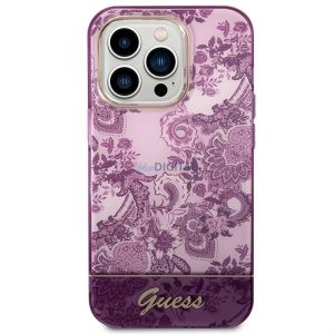 Eredeti tok GUESS GUHCP14LHGPLHF iPhone 14 PRO készülékhez (IML Electro Cam TDJ / fuschia)