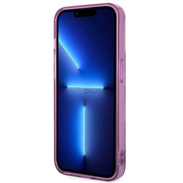 Eredeti tok GUESS GUHCP14LHGPLHF iPhone 14 PRO készülékhez (IML Electro Cam TDJ / fuschia)