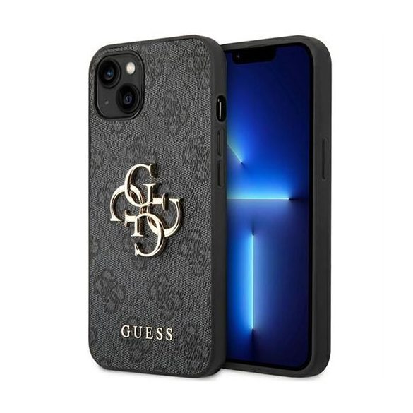 Guess GUHCP14S4GMGGR 4G Big Metal Logo tok iPhone 13 / 14 / 15 - szürke