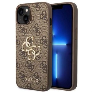 Guess GUHCP14S4GMGBR 4G Big Metal Logo tok iPhone 13 / 14 / 15 - barna