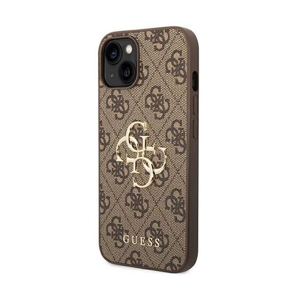 Guess GUHCP14S4GMGBR 4G Big Metal Logo tok iPhone 13 / 14 / 15 - barna