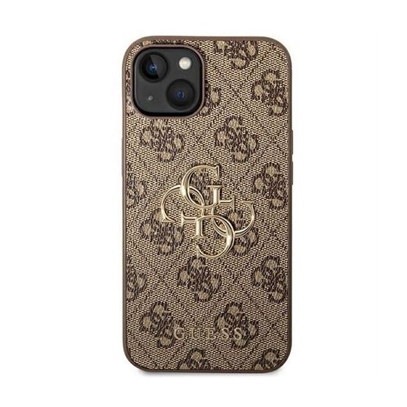 Guess GUHCP14S4GMGBR 4G Big Metal Logo tok iPhone 13 / 14 / 15 - barna