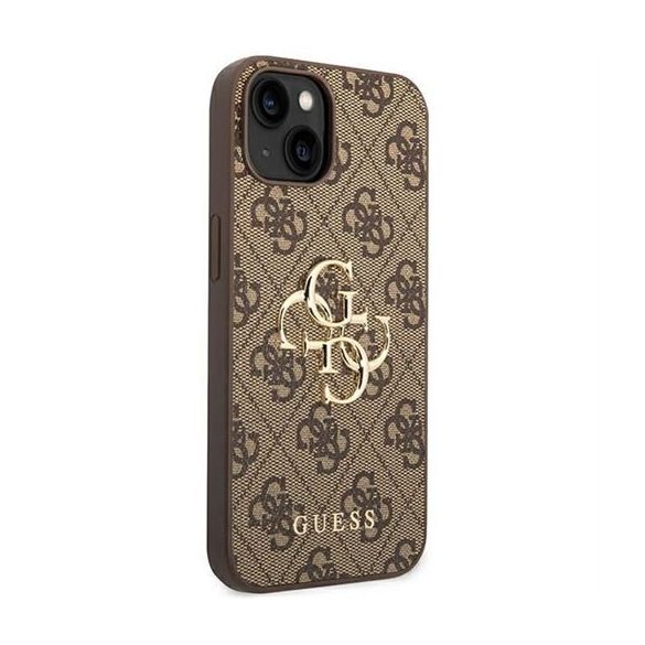 Guess GUHCP14S4GMGBR 4G Big Metal Logo tok iPhone 13 / 14 / 15 - barna