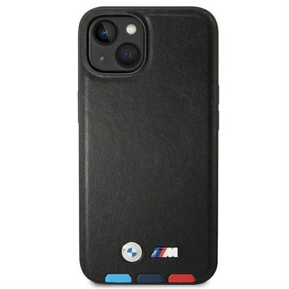 Eredeti tok BMW BMHCP14S22PTDK iPhone 14 készülékhez tricolor logózott fekete