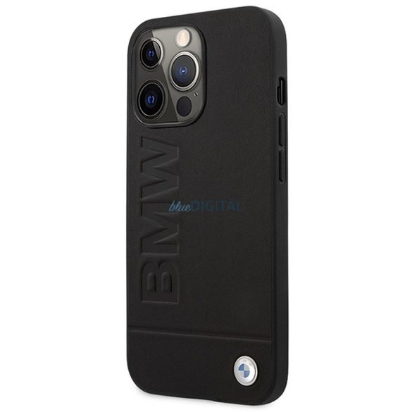 Eredeti tok BMW BMHMP14LSLLBK iPhone 14 Pro készülékhez (fém logó + MAGSAFE / fekete)