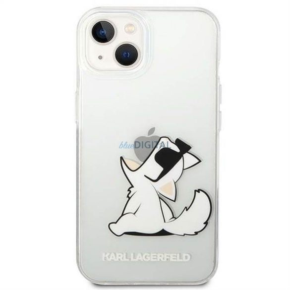 Eredeti tok KARL LAGERFELD KLHCP14MCFNRC iPhone 14 PLUS (Choupette Eat / átlátszó)