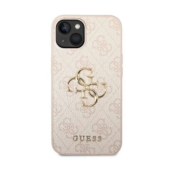 Guess GUHCP14S4GMGPI 4G Big Metal Logo tok iPhone 13 / 14 / 15 - rózsaszín