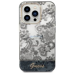 Eredeti tok GUESS GUHCP14LHGPLHG iPhone 14 PRO készülékhez (IML Electro Cam TDJ / szürke)