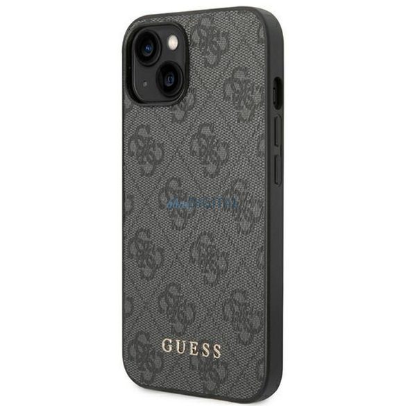 Eredeti tok GUESS GUHCP14SG4GFGR iPhone 14 készülékhez (4G ARANY Logo / szürke)