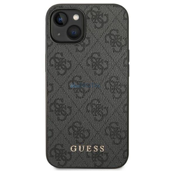 Eredeti tok GUESS GUHCP14SG4GFGR iPhone 14 készülékhez (4G ARANY Logo / szürke)