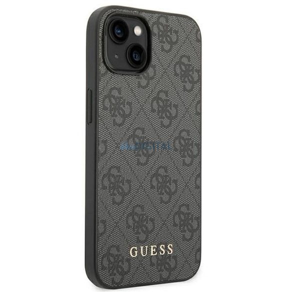 Eredeti tok GUESS GUHCP14SG4GFGR iPhone 14 készülékhez (4G ARANY Logo / szürke)