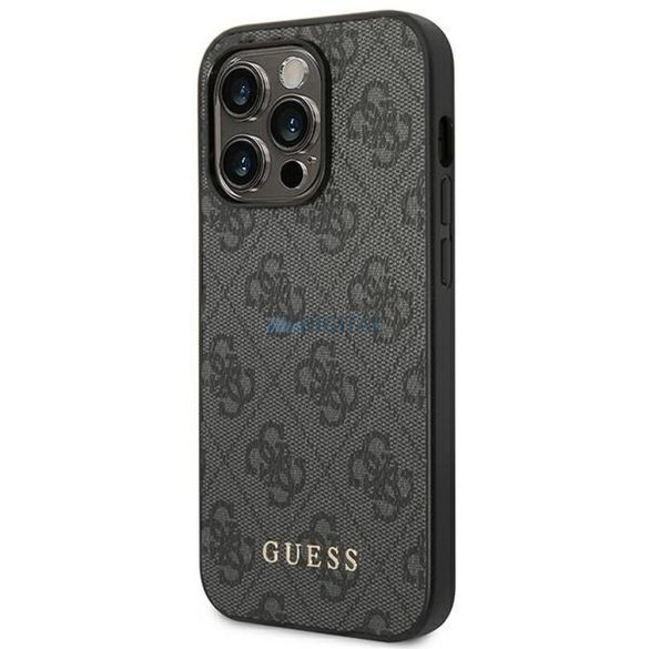 Eredeti tok GUESS GUHCP14LG4GFGR iPhone 14 PRO készülékhez (4G ARANY Logo / szürke)