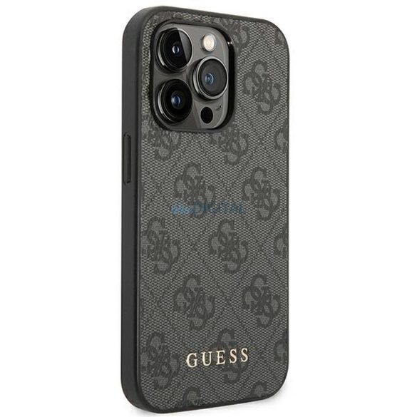 Eredeti tok GUESS GUHCP14LG4GFGR iPhone 14 PRO készülékhez (4G ARANY Logo / szürke)