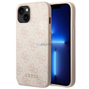 Eredeti tok GUESS GUHCP14MG4GFPI iPhone 14 PLUS (4G ARANY Logo / rózsaszín)