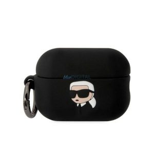 Eredeti tok KARL LAGERFELD KLAP2RUNIKK Apple Airpods Pro 2 (3D Sil NFT Karl / fekete)