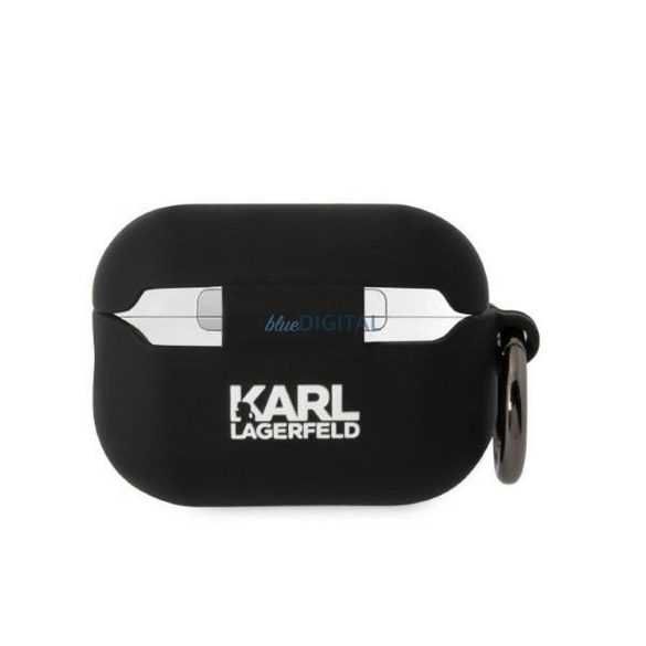 Eredeti tok KARL LAGERFELD KLAP2RUNIKK Apple Airpods Pro 2 (3D Sil NFT Karl / fekete)