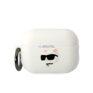 Eredeti tok KARL LAGERFELD KLAP2RUNCHH Apple Airpods Pro 2 (3D Sil NFT Choupette / fehér)