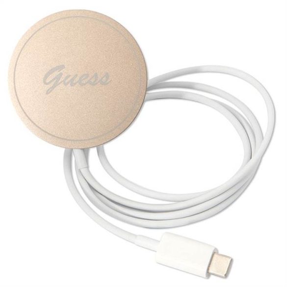 Eredeti szett GUESS GUBPN61H4EACSK iPhone 11 (csomagcsomag Magsafe: tok + töltő 4G / arany - fekete)