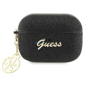 Guess GUAP2GLGSHK Glitter Flake 4G Charm tok AirPods Pro 2 - fekete
