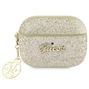 Guess GUAP2GLGSHD Glitter Flake 4G Charm tok AirPods Pro 2 - arany színű