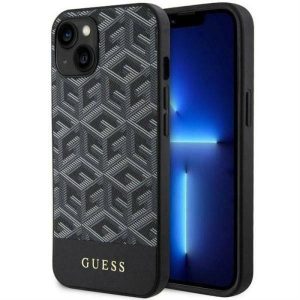 Eredeti előlap tok GUESS GUHMP14MHGCFSEK iPhone 14 Plus készülékhez (MAG GCUBE / fekete)