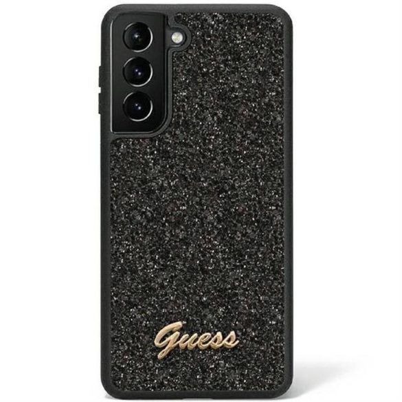 Eredeti előlap GUESS GUHCS23SHGGSHK  Samsung Galaxy S23 (Fix Glitter / fekete)