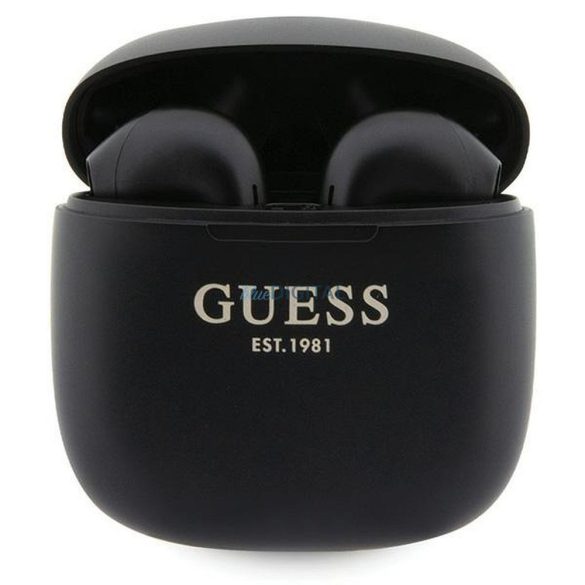 Guess GUTWST26PSK Classic EST Logo TWS bluetooth vezeték nélküli fülhallgató - fekete