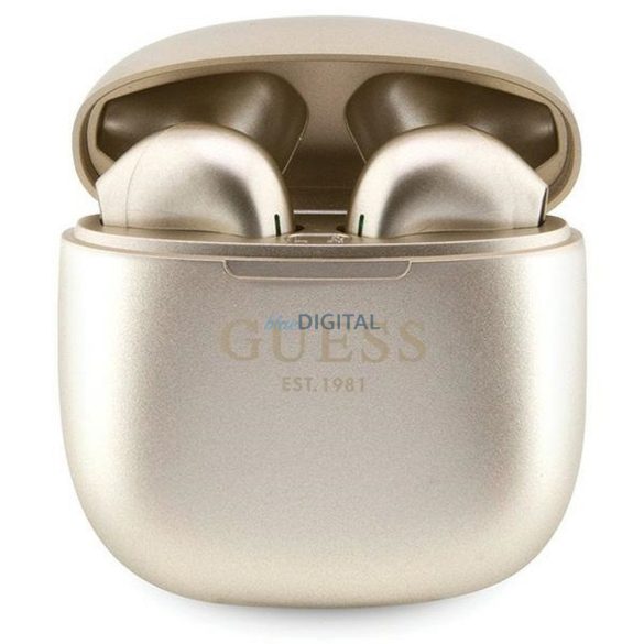 Guess GUTWST26PSD Classic EST Logo TWS bluetooth vezeték nélküli fülhallgató - arany színű