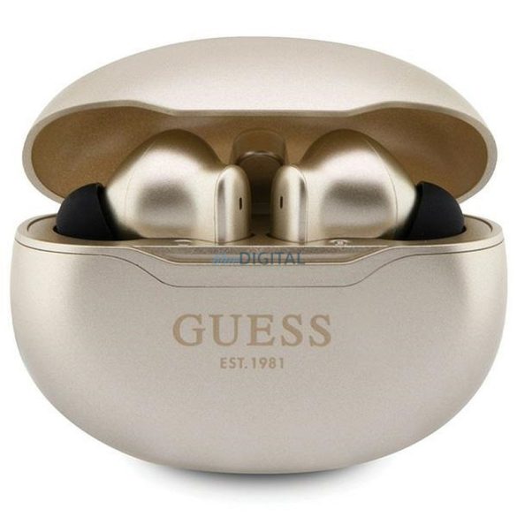 Guess GUTWST50ED Classic EST Logo TWS bluetooth vezeték nélküli fülhallgató - arany színű