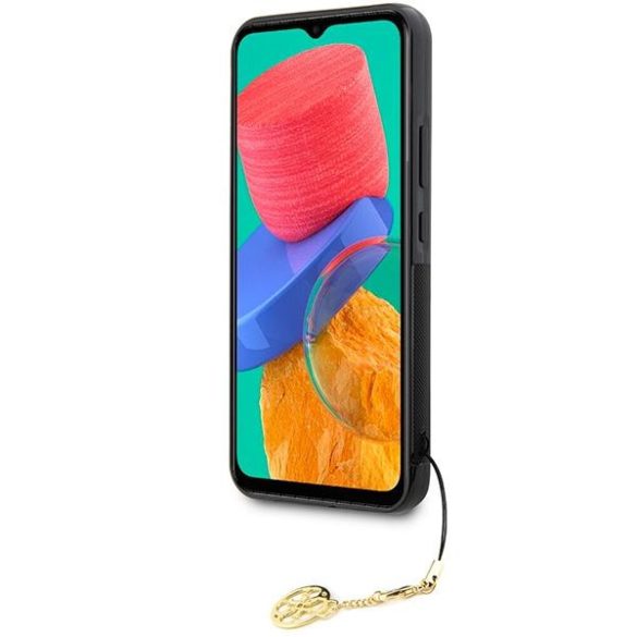 Eredeti előlap tok GUESS GUHCSA34GF4GBR a Samsung A34 készülékhez (4G Charms Collection / barna)