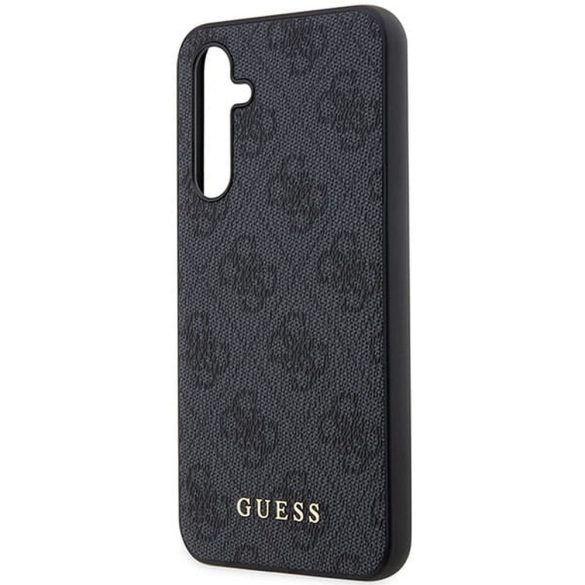 Eredeti előlap tok GUESS GUHCSA54G4GFGR Samsung A54 (4G Metal Gold Logo / szürke)