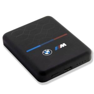 BMW Powerbank indukciós BMPBMS3K22PGVK 5W 3000mAh + kábel fekete M Collection MagSafe