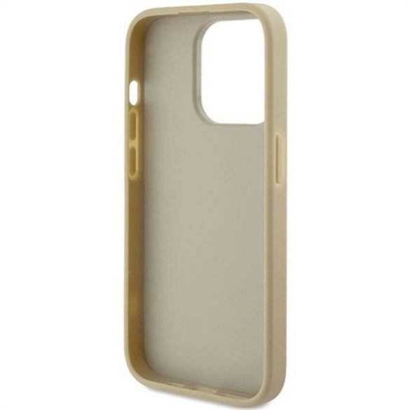 Eredeti előlap GUESS GUHCP15LHG4SGD iPhone 15 PRO (Fix Glitter Big 4G / arany) tok