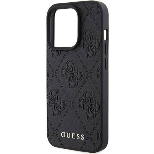 Eredeti előlap GUESS GUHCP15LP4EPMK iPhone 15 PRO (steppelt 4G Classic / fekete) tok