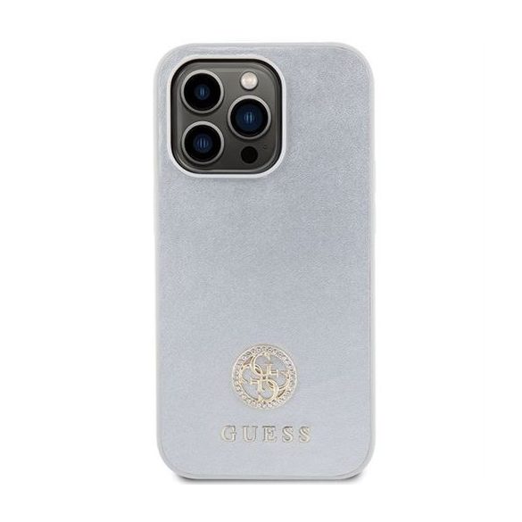 Guess GUHCP15LPS4DGPS Strass Metal Logo tok iPhone 15 Pro - ezüst