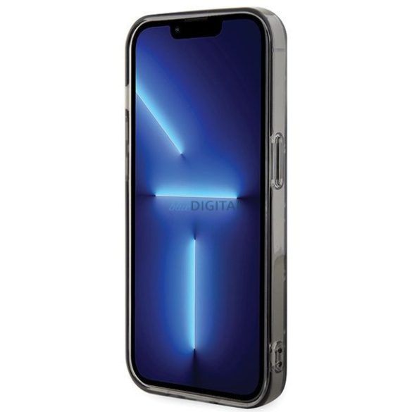 Eredeti előlap KARL LAGERFELD KLHCP15XHNKMKLK iPhone 15 PRO MAX (ikonikus Monogram / fekete) tok