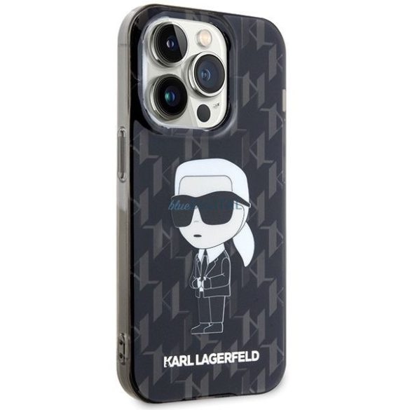 Eredeti előlap KARL LAGERFELD KLHCP15XHNKMKLK iPhone 15 PRO MAX (ikonikus Monogram / fekete) tok