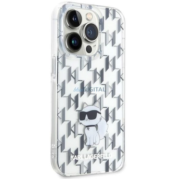 Eredeti előlap KARL LAGERFELD KLHCP15LHNCMKLT iPhone 15 PRO (Monogram / átlátszó) tok