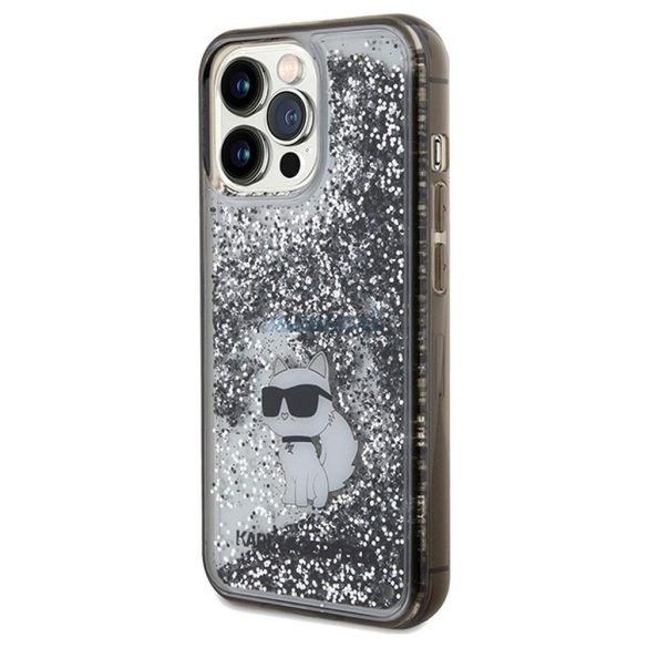 Eredeti előlap KARL LAGERFELD KLHCP13LLKCNSK iPhone 13 Pro (folyékony Glitter C / átlátszó) tok