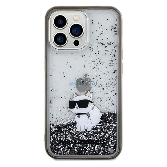 Eredeti előlap KARL LAGERFELD KLHCP13LLKCNSK iPhone 13 Pro (folyékony Glitter C / átlátszó) tok