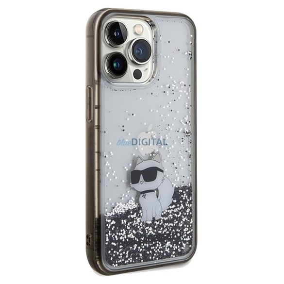 Eredeti előlap KARL LAGERFELD KLHCP13LLKCNSK iPhone 13 Pro (folyékony Glitter C / átlátszó) tok