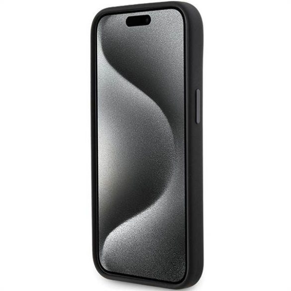 Eredeti előlap KARL LAGERFELD KLHCP15SSDHKCNK iPhone 15 (szilikon KC / fekete) tok