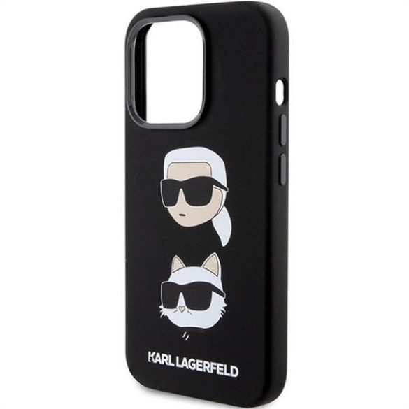 Eredeti előlap KARL LAGERFELD KLHCP15LSDHKCNK iPhone 15 Pro (szilikon KC / fekete) tok