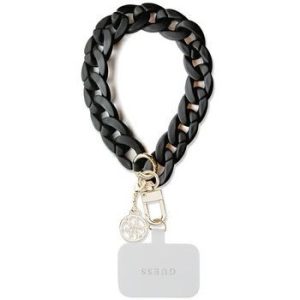 Guess csuklópánt GUOUCBMC4MK (Nagy lánc akril 4G Charms / fekete)